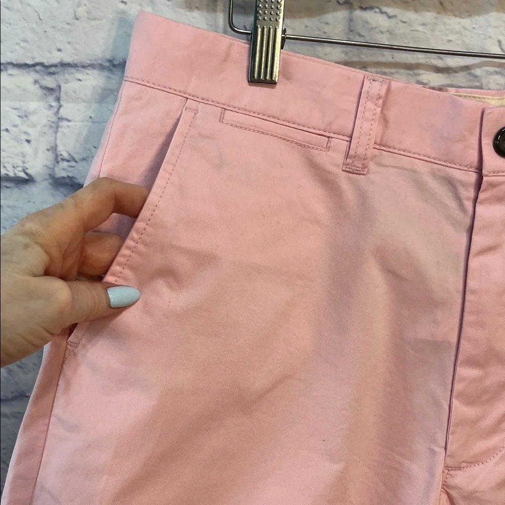 J. Crew Portsider Men’s Shorts Stretch Chino Bayside Pink Size 30 Inseam 9”